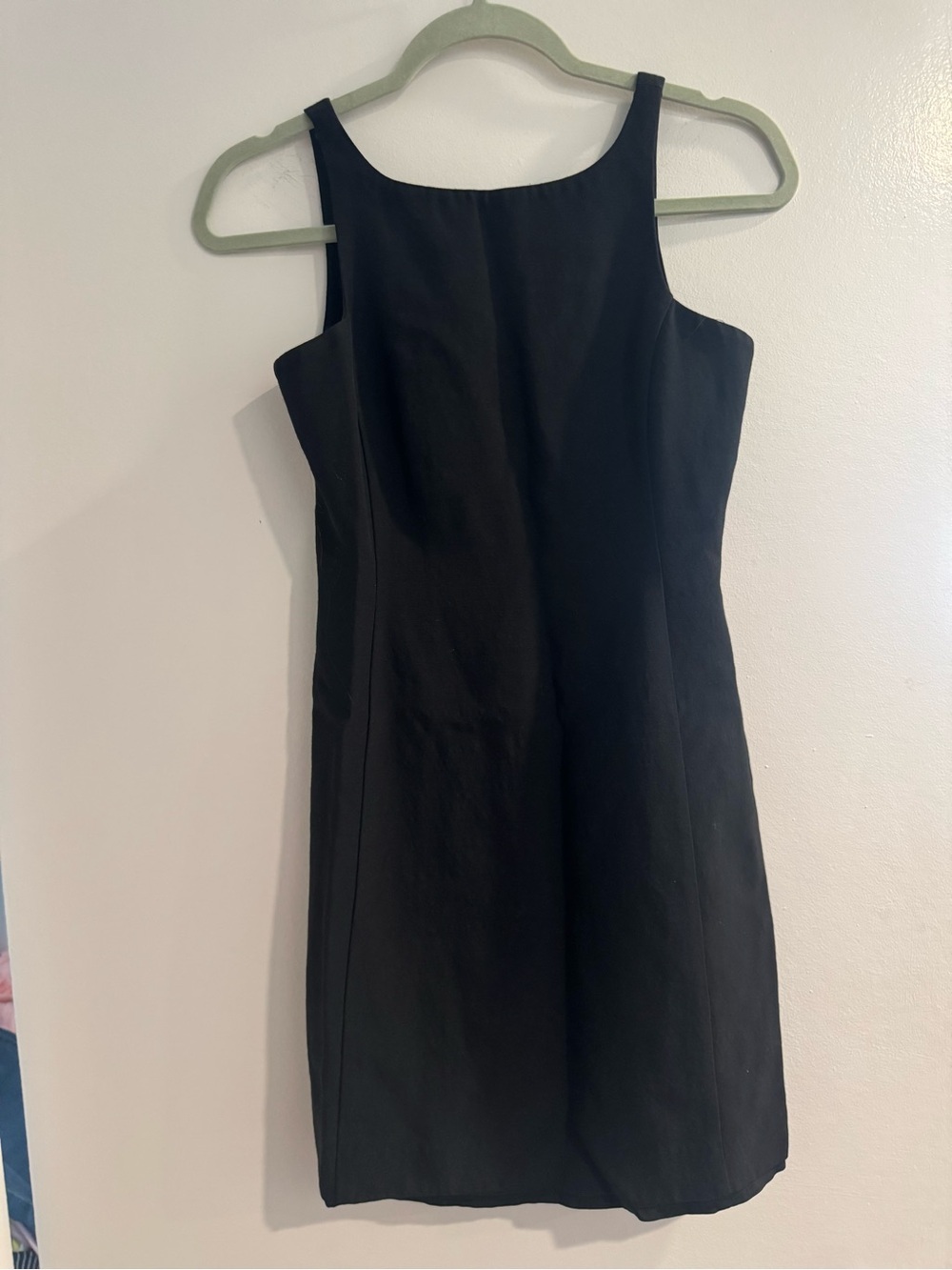 Classic 90s/Y2K Banana Republic Black Sleeveless Sheath Dress